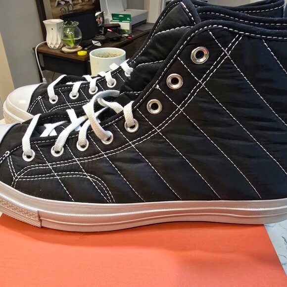 Converse Chuck 70 High Top Shoes FAUX FUR Skate Black Mens Sz 12 Casual A05609C - Picture 4 of 15